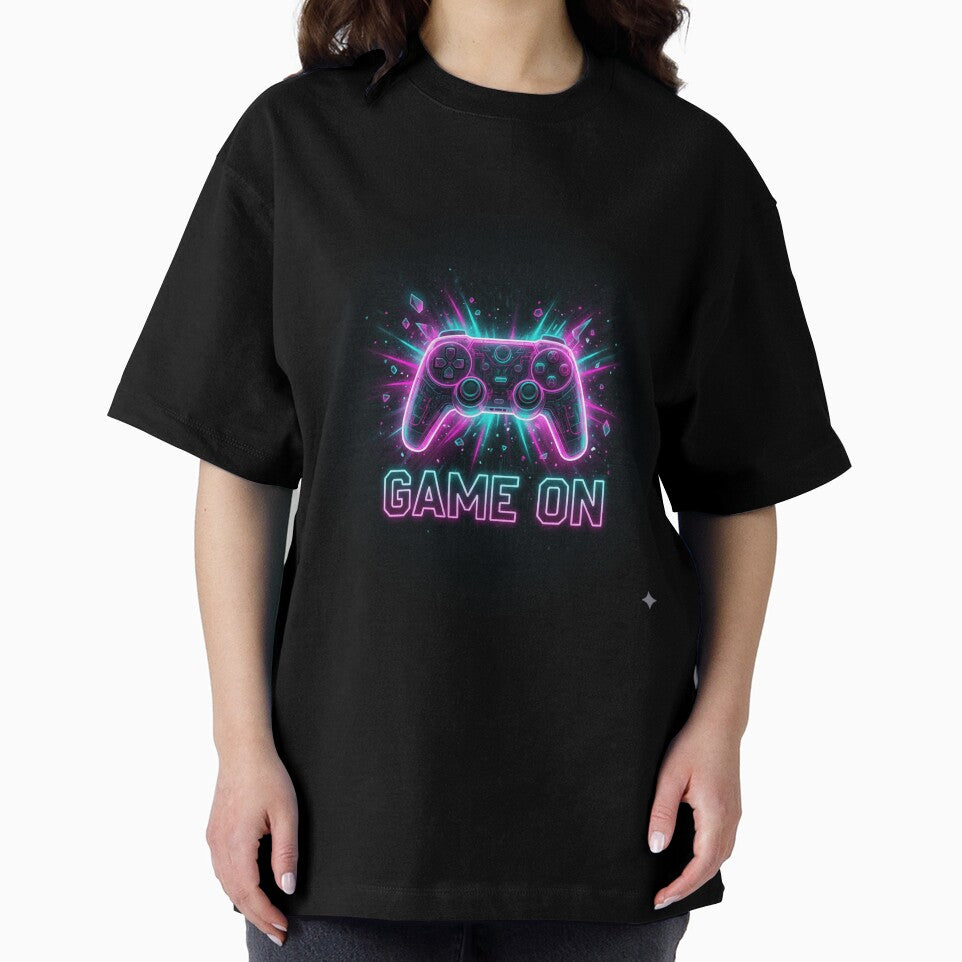 Game On Neon Gaming Controller – Cyberpunk Gamer Design by R & K Fashions