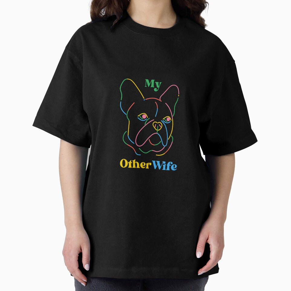 My Other Wife is a French Bulldog Funny Cute Retro by Michael Voyler