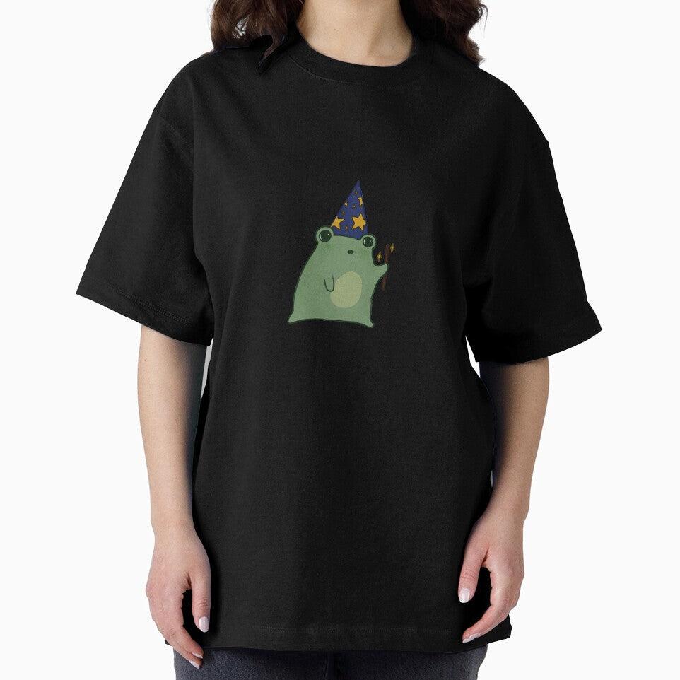 frog wizard with wand by Lauren G