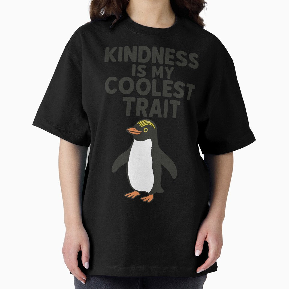 Kindness Penguin Quote – Uplifting Animal Art - Kindness is My Coolest Strength by Madeline Binder Art & Design