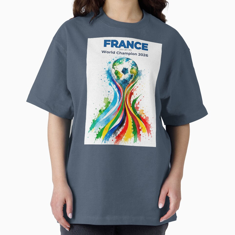 France 2026 World Cup Champion Watercolor Football Art by EMC Store