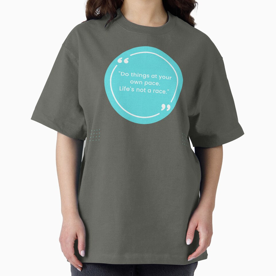 Life's Not a Race Motivation Word by Afe-Shop2
