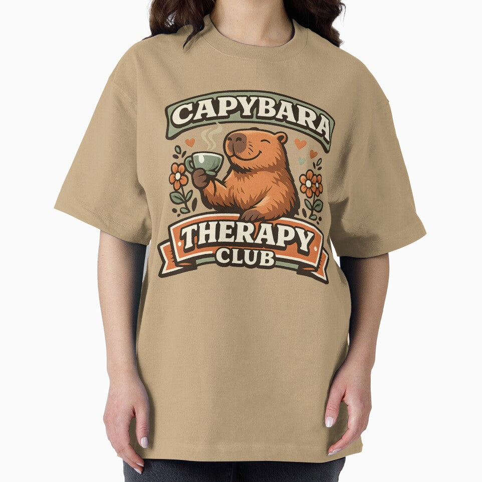 Capybara Therapy Club Shirt  Cute Mental Wellness Capybara Vintage Collegiate Design by  Artistry in Motion by MADsrecreation