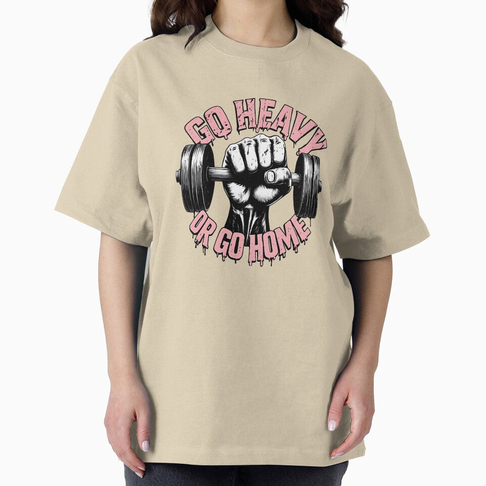 Go Heavy Or Go Home – Gym Motivation Fitness Bodybuilding Workout Design by Mavriboy