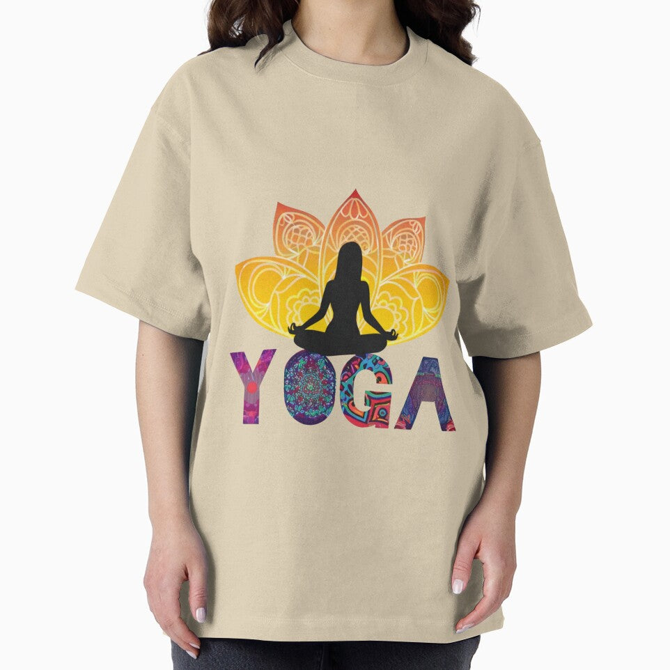 Colorful Yoga Meditation Lotus T-Shirt | Spiritual Mandala Zen Graphic Design by Hustlewear0001