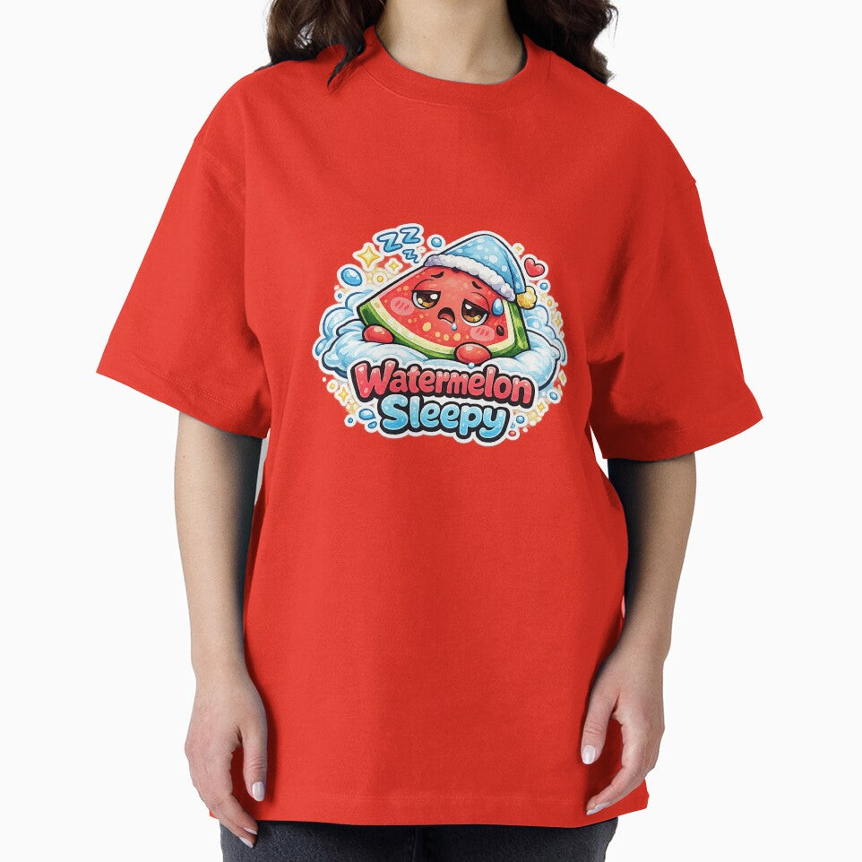 Sleepy Watermelon Kawaii | Cute & Cozy Sleeping Watermelon by apanoracar