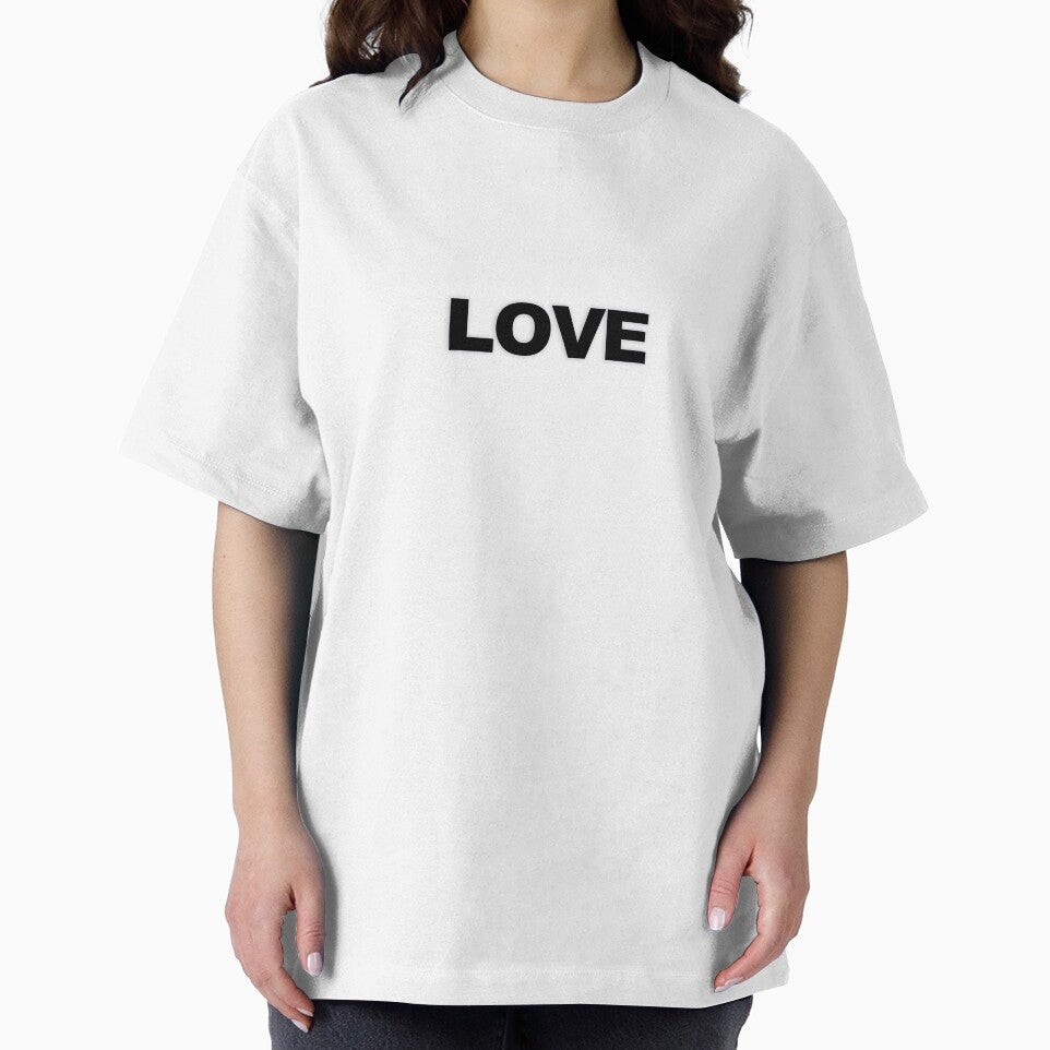 LOVE — Black Minimal Bold Type Statement by WORDPAUSE