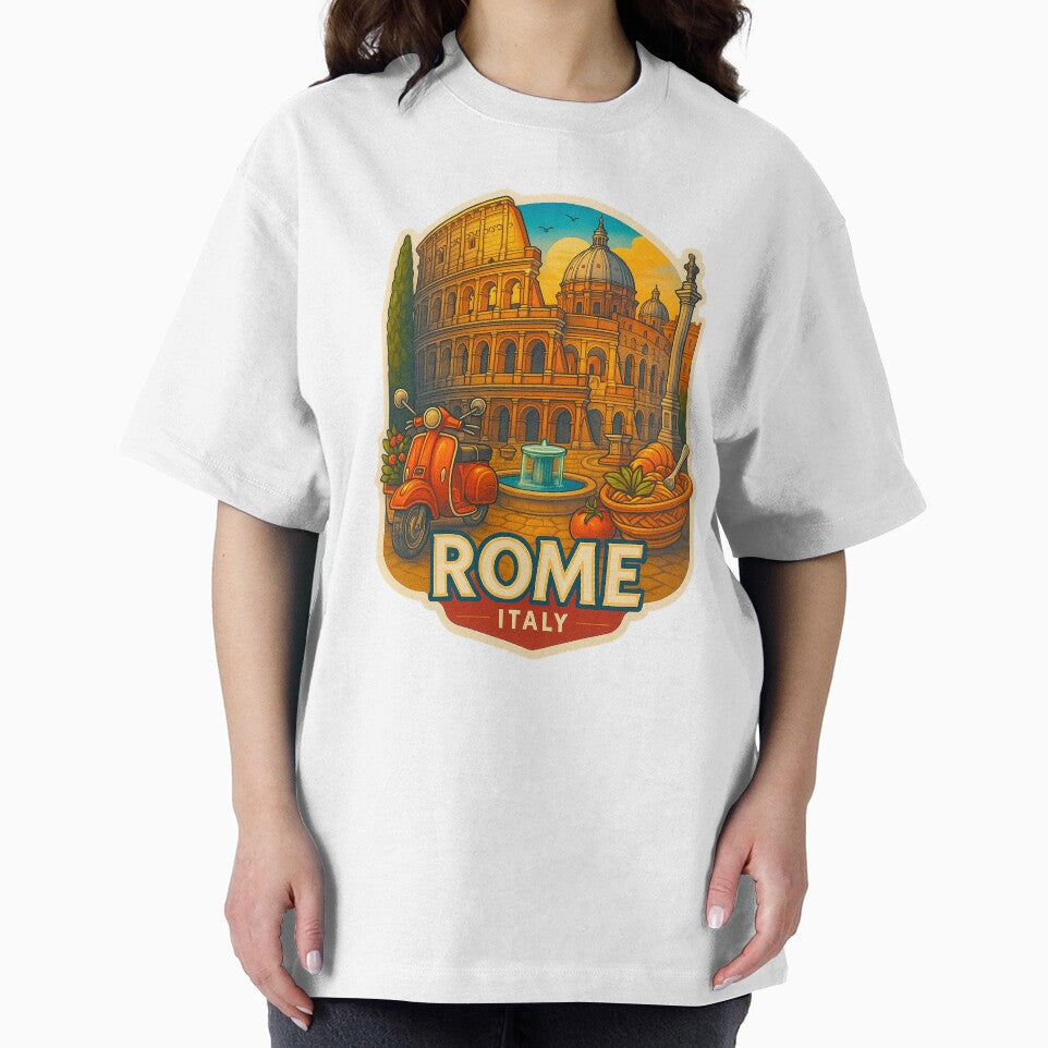 Rome Travel Sticker Design, Rome Decal , Luggage Sticker Art, Travel Poster by SusannesArtShop