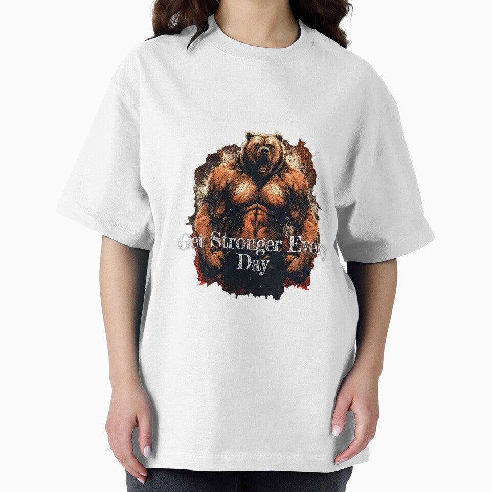 Get Stronger Every DayDesignBodybuilding Fitness Gym Workout Exercise Merch Print Design by tengamerx