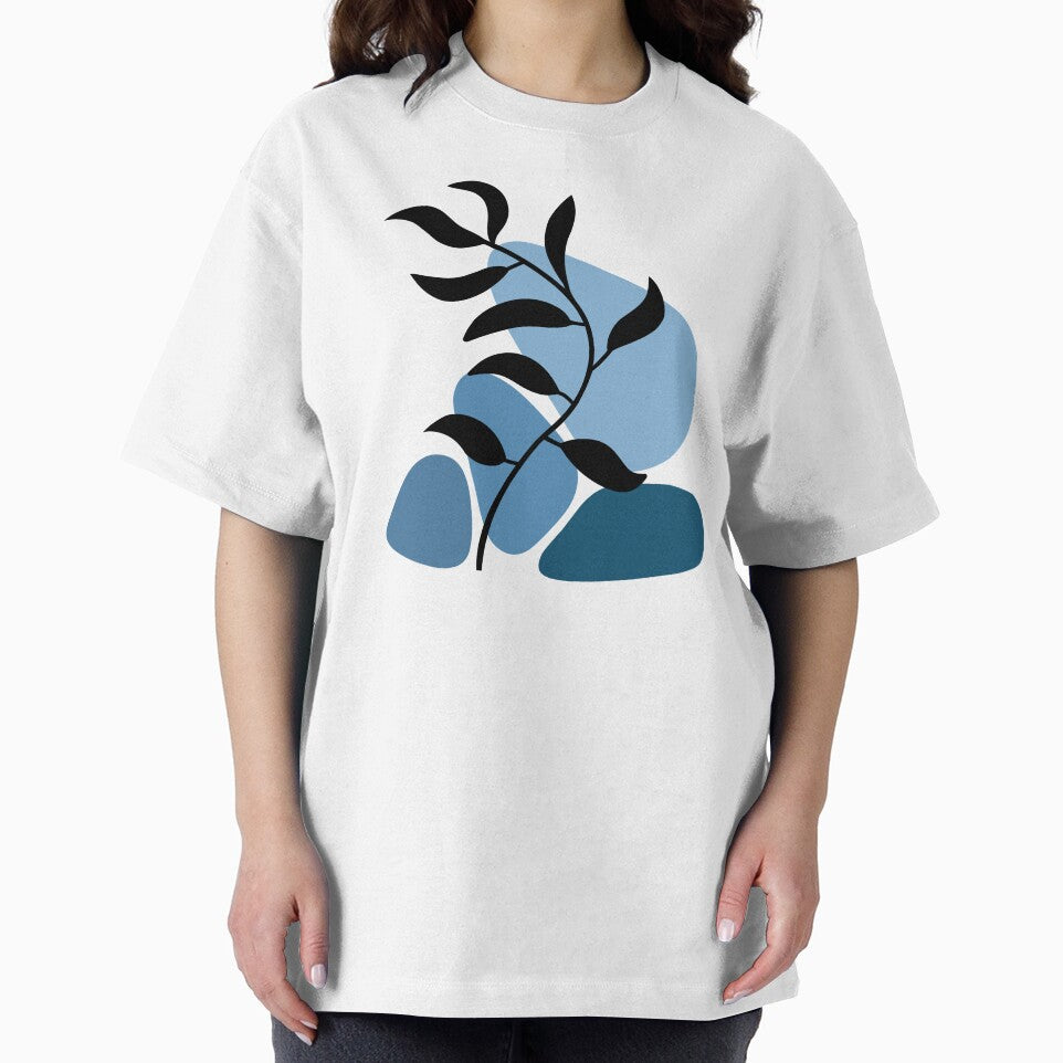 Shades Of Blue Whimsical Nature Boho Design by Sartoris Art