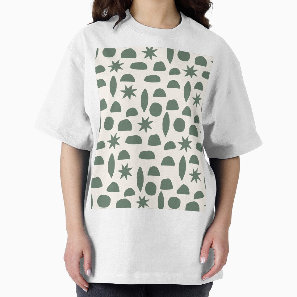 EARTHY BOHO HENRI MATISSE MILITARY GREEN ON CREAM by blomastudios