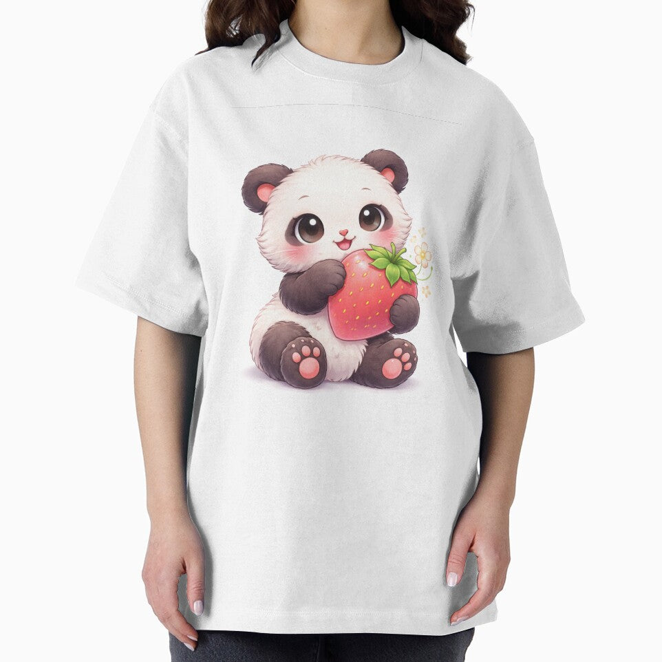 Kawaii Strawberry Panda – Cute Fruit Friend by kimkosovo