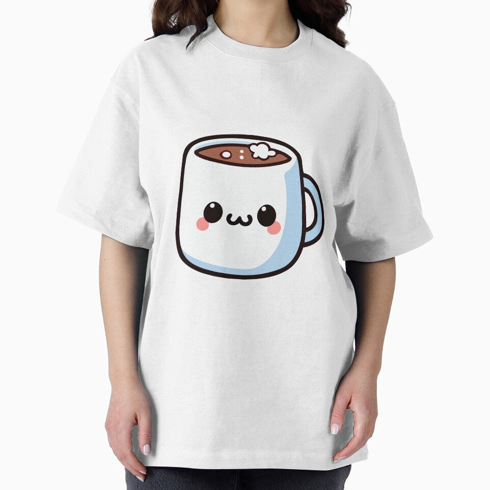 Cute Kawaii Hot Chocolate Mug - Adorable Winter Drink by Akioos