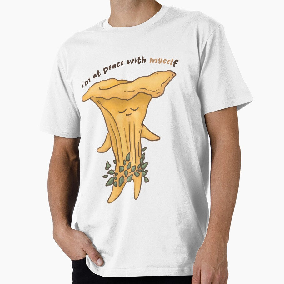 Peaceful Positive Affirmation Mushroom by Tempera-Mentum