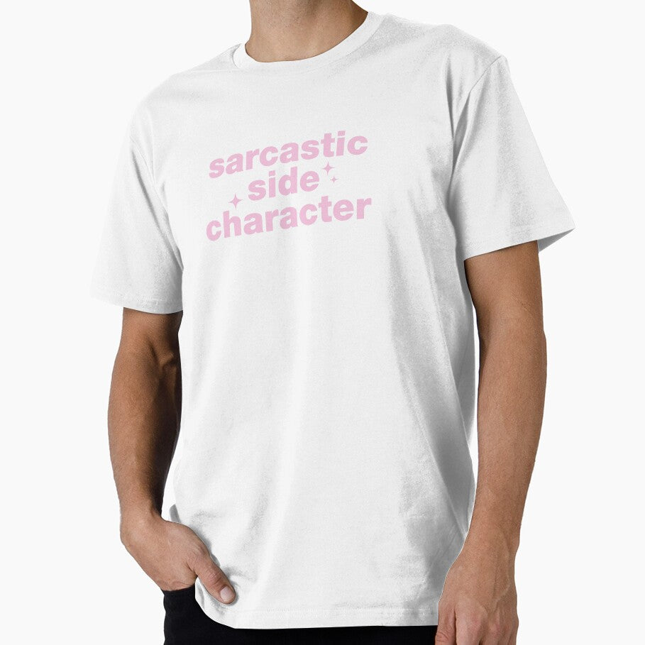 Sarcastic Side Character pink by strangeunicorn