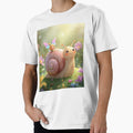 Little elf rides on snail through the fairytale forest by SimonsDesignArt