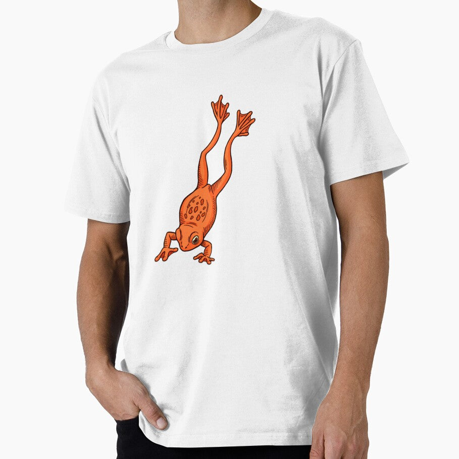 Orange frog by LaurelPaint