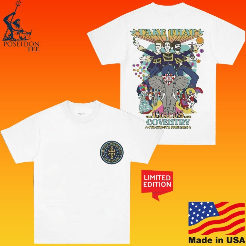 Take That The Circus Live Coventry Illustration T-shirt