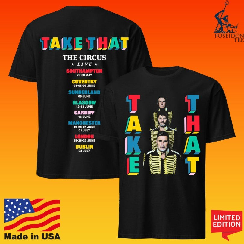 Take That The Circus Live Tour Photo Dates T-shirt