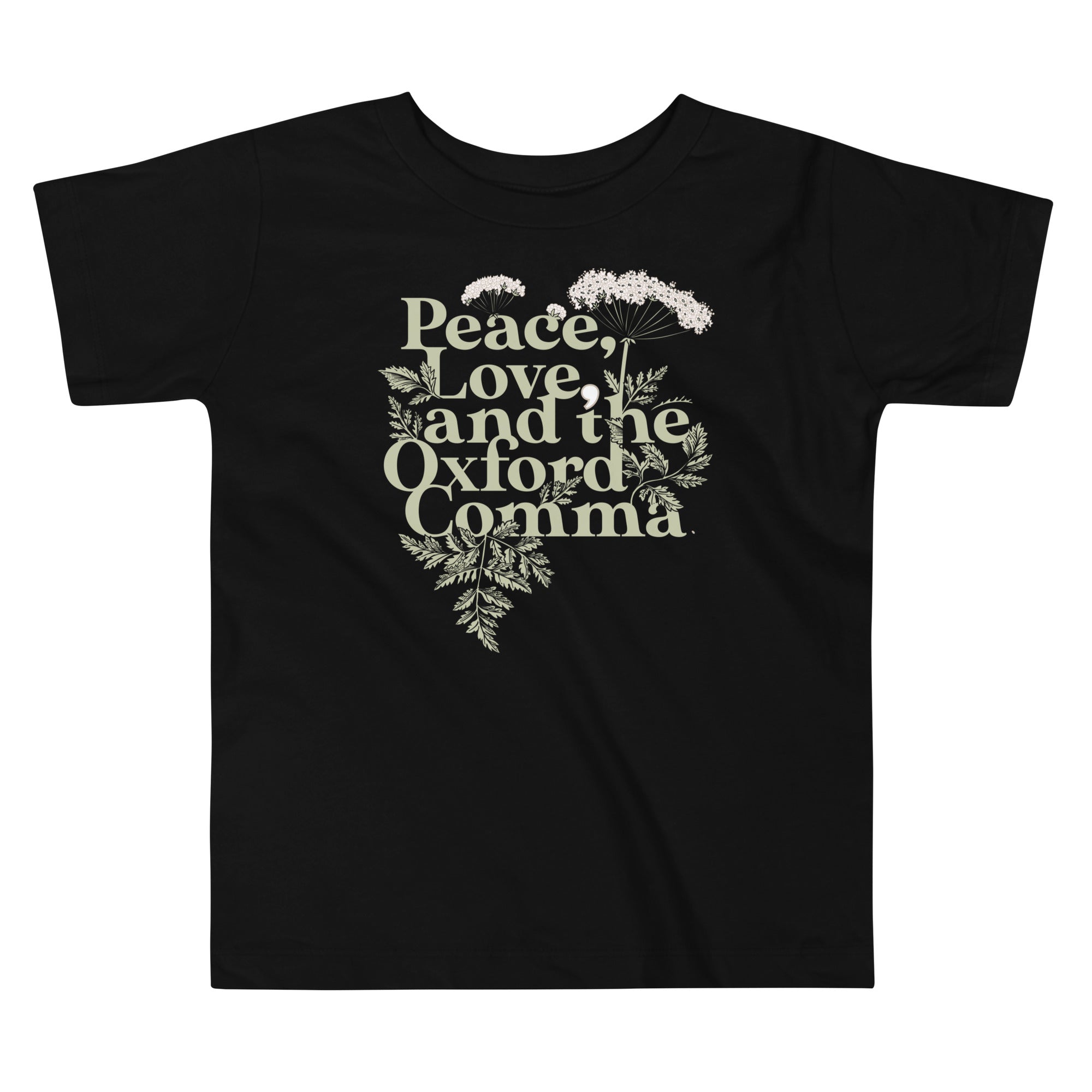 Peace, Love, And The Oxford Comma Kid's Toddler Tee