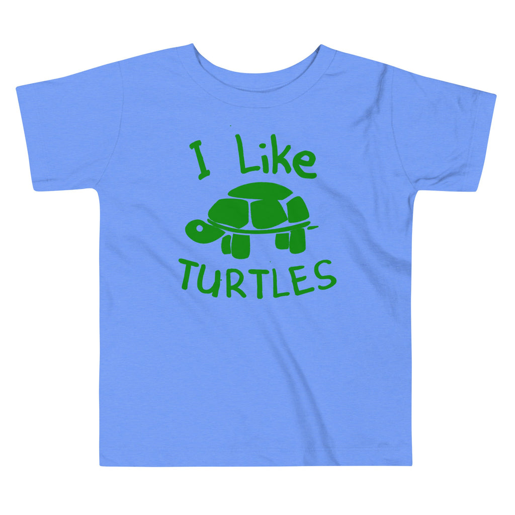 I Like Turtles Kid's Toddler Tee