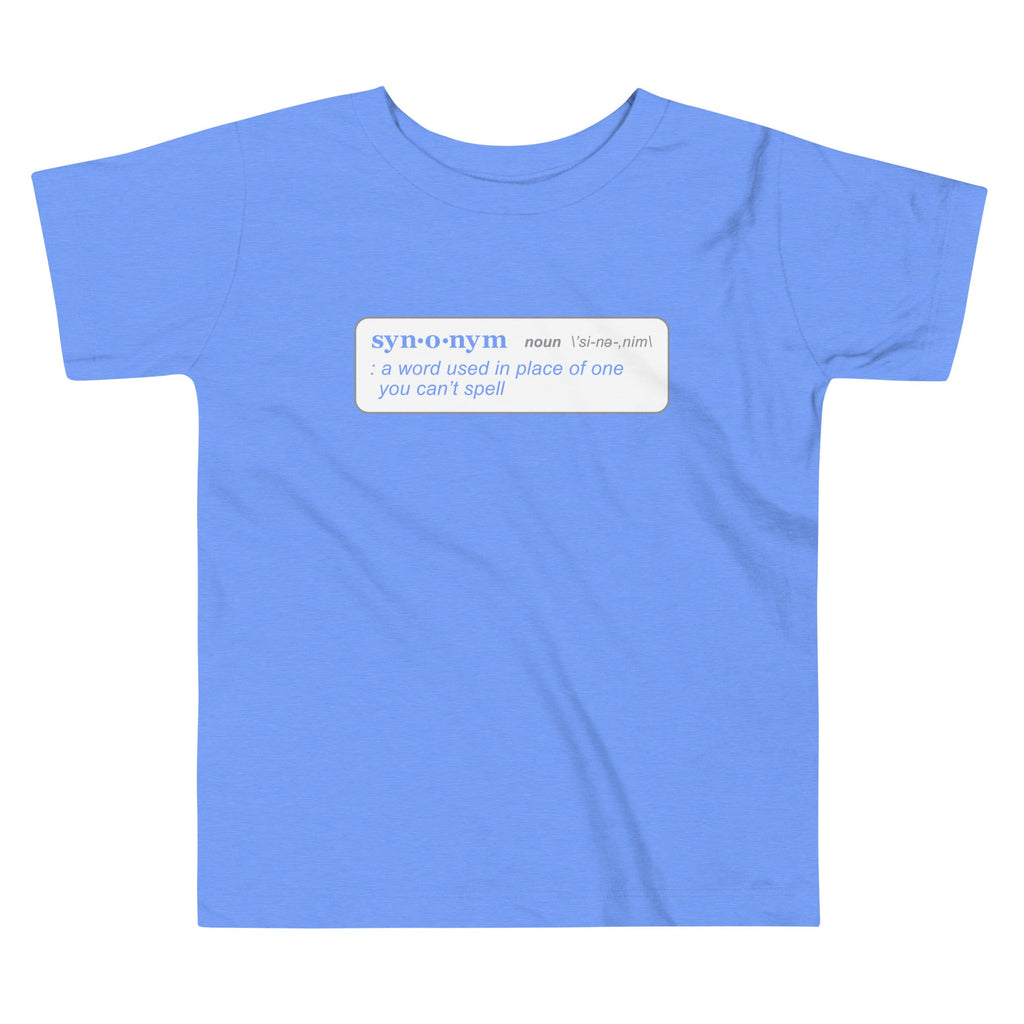 Synonym Definition Kid's Toddler Tee