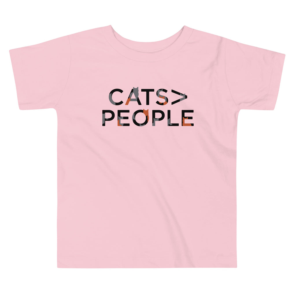 Cats>People Kid's Toddler Tee