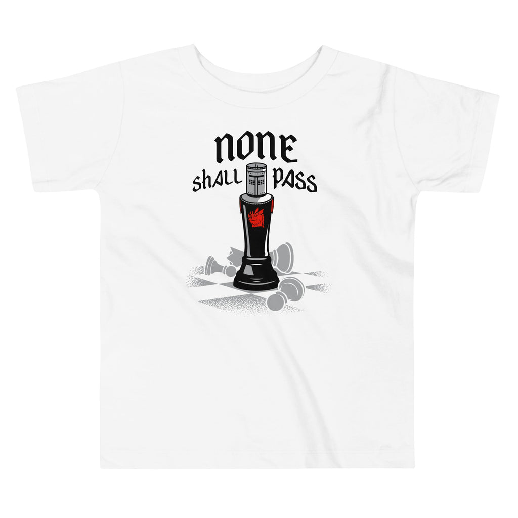 None Shall Pass Black Knight Kid's Toddler Tee