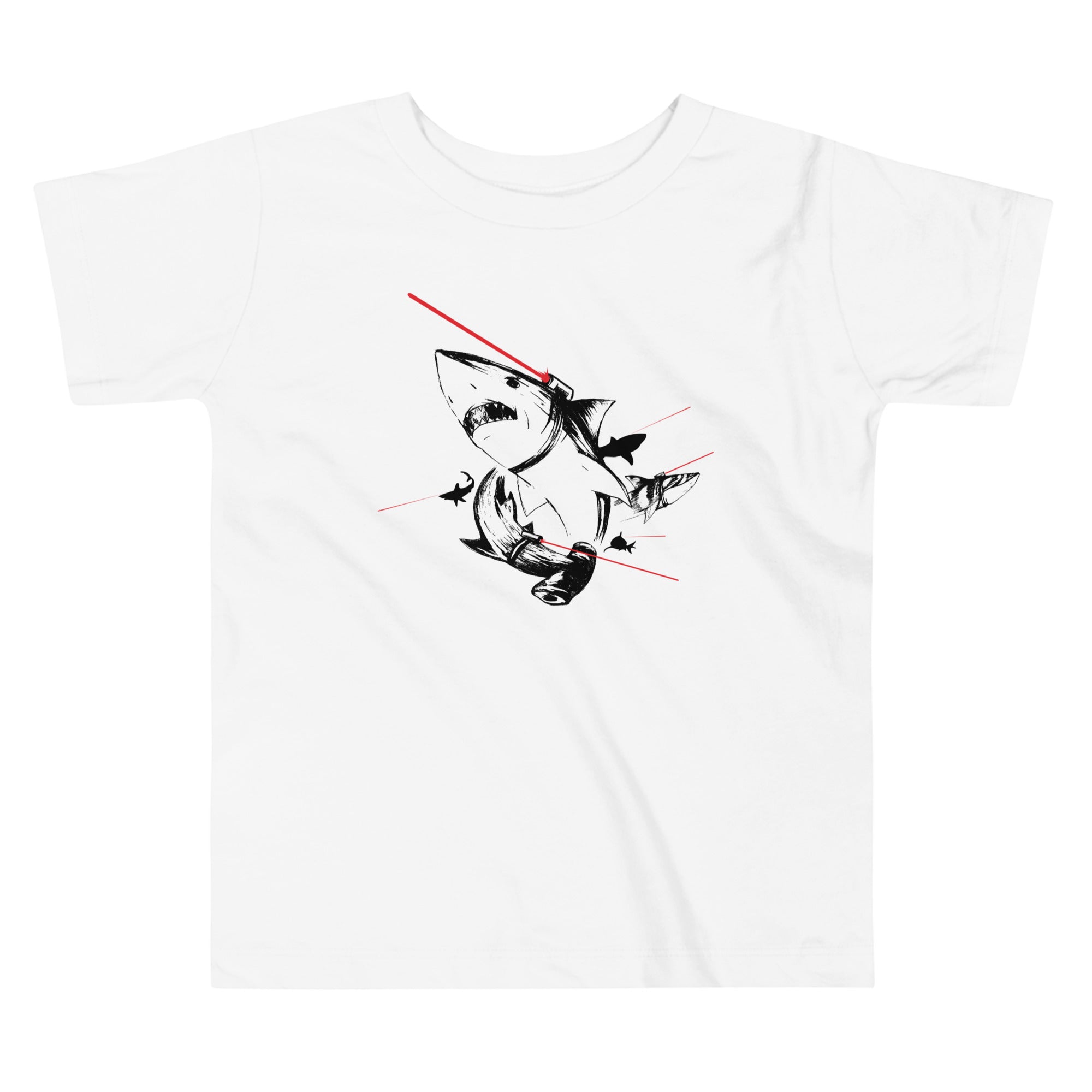 Sharks With Lasers Kid's Toddler Tee