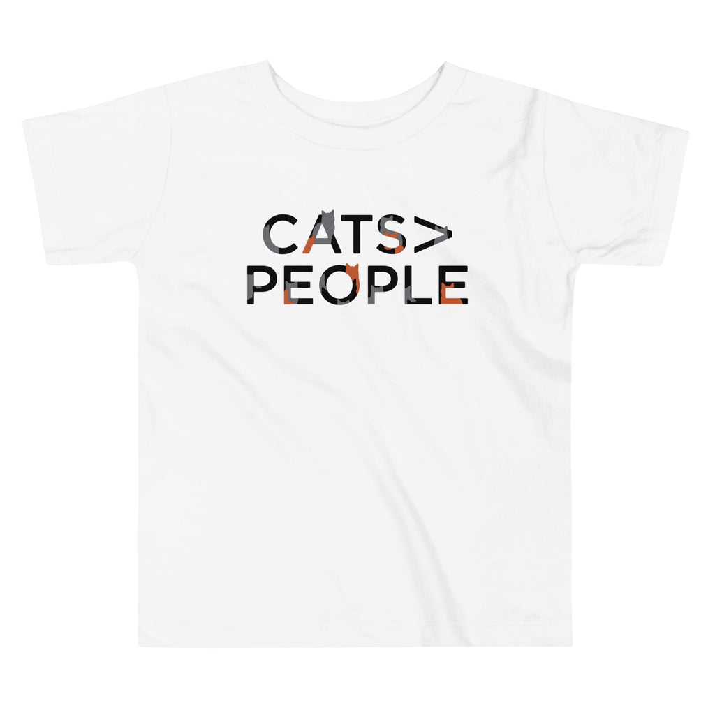 Cats>People Kid's Toddler Tee