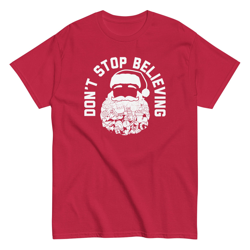 Don't Stop Believing Santa Men's Classic Tee