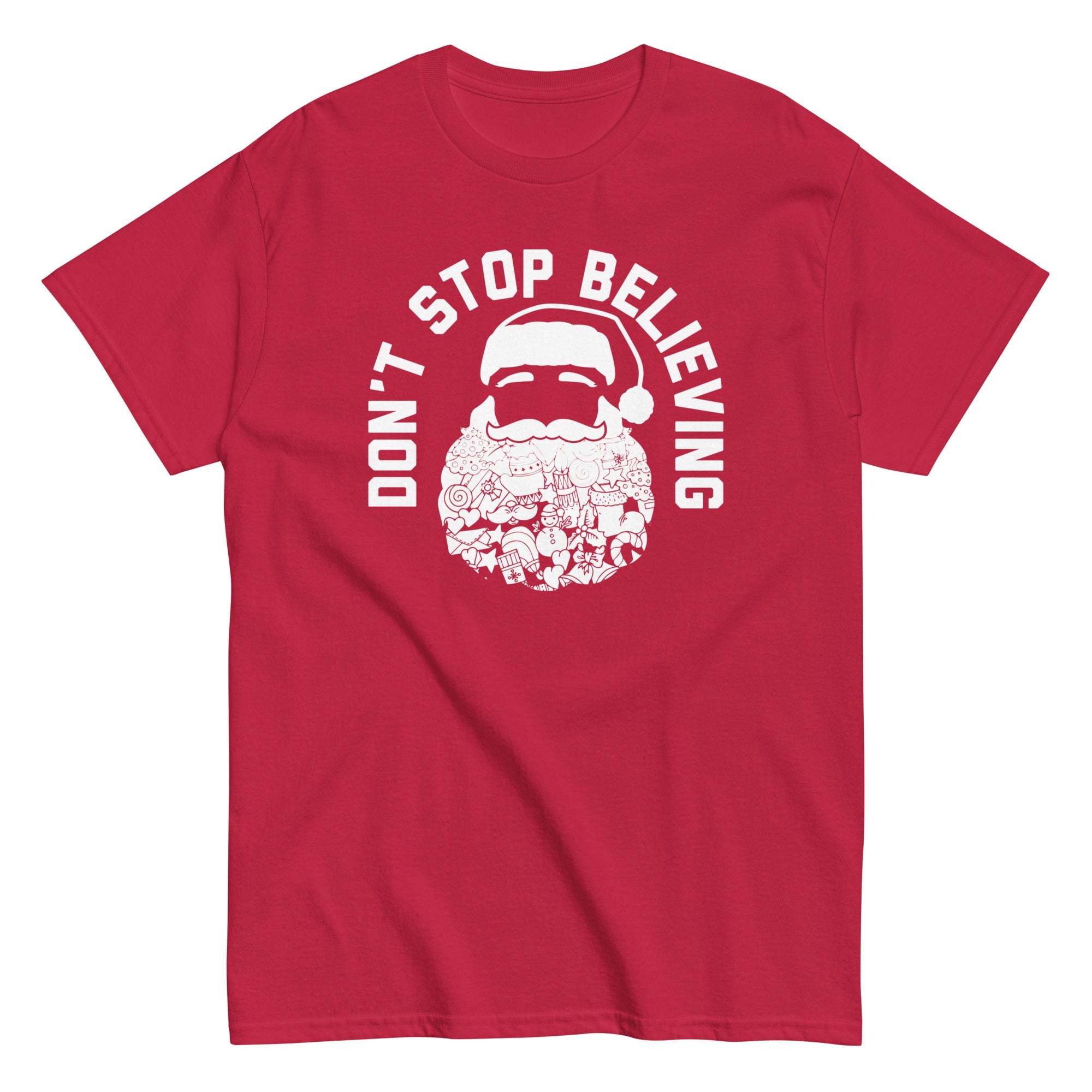 Don't Stop Believing Santa Men's Classic Tee