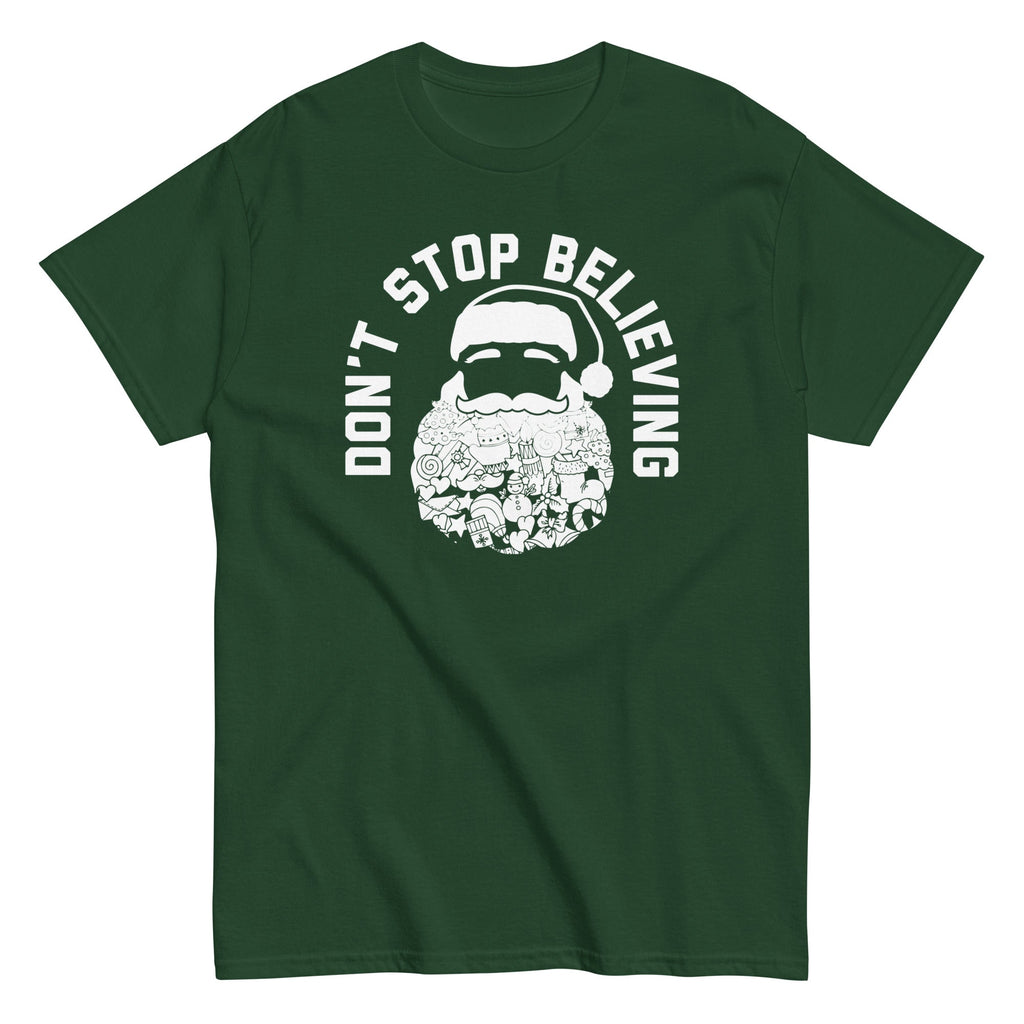 Don't Stop Believing Santa Men's Classic Tee