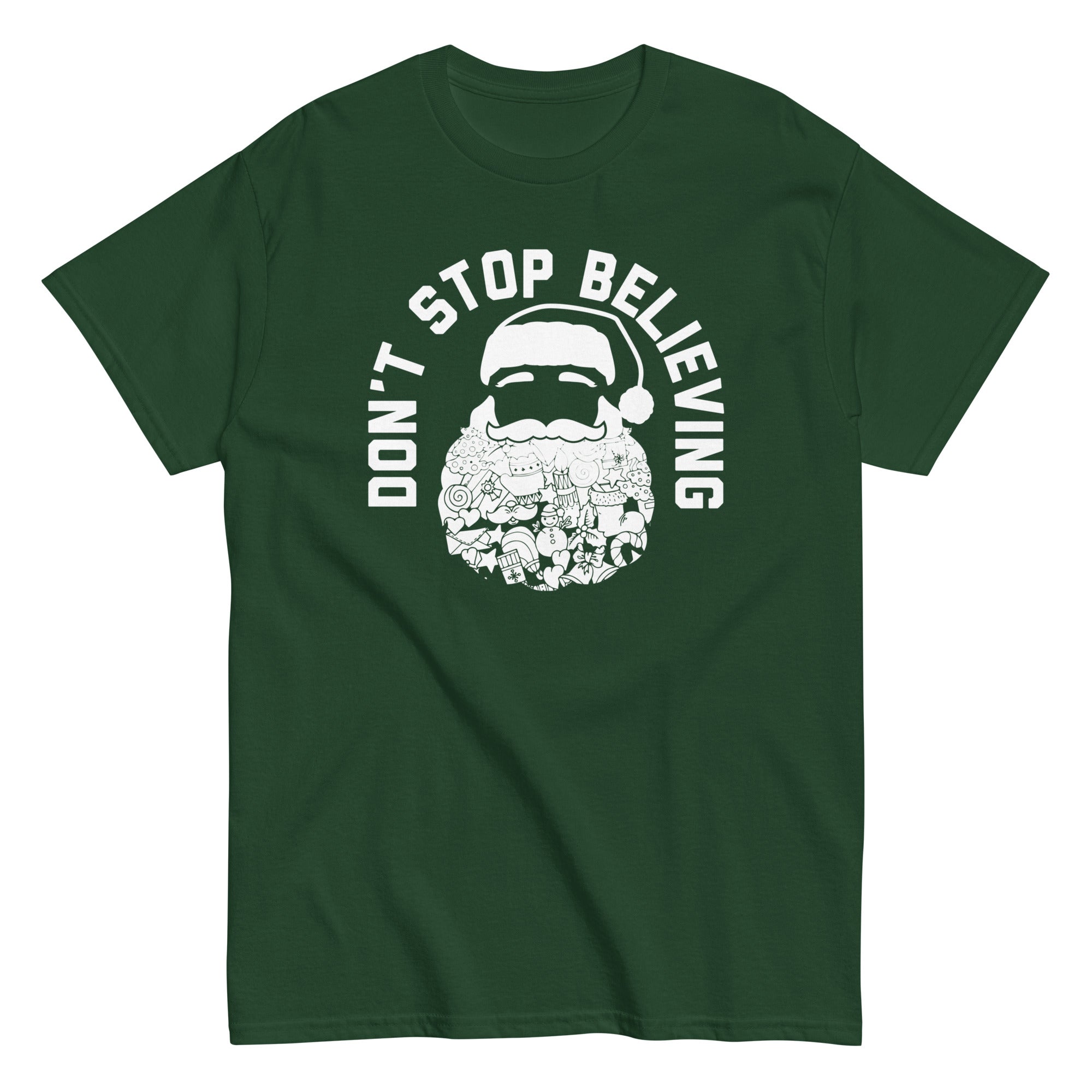 Don't Stop Believing Santa Men's Classic Tee