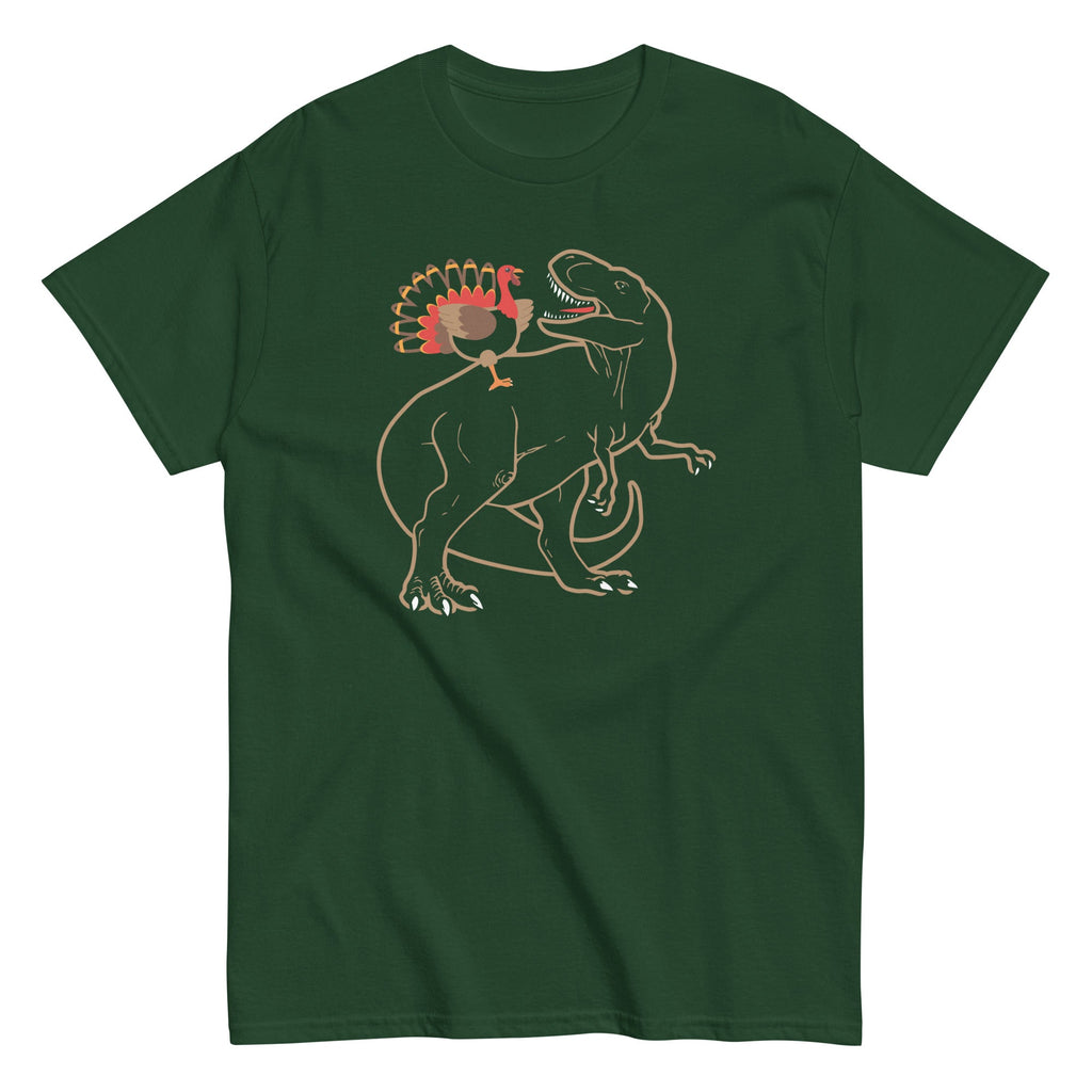 Turkey Riding T-Rex Men's Classic Tee