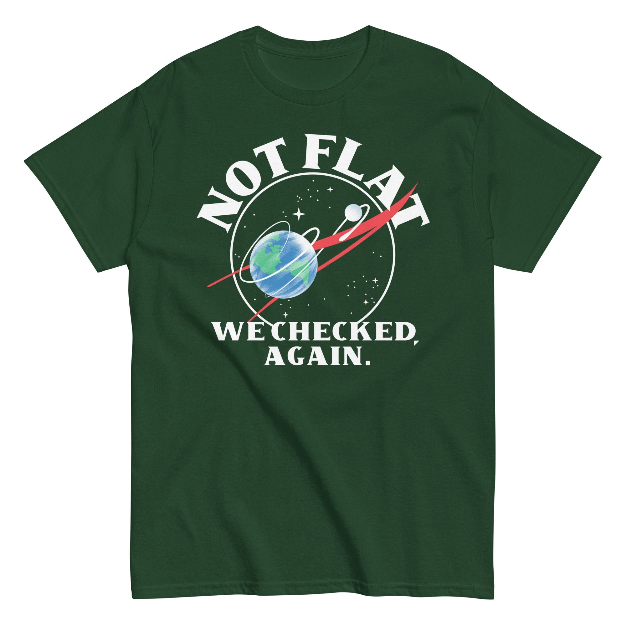 Not Flat We Checked Again Men's Classic Tee