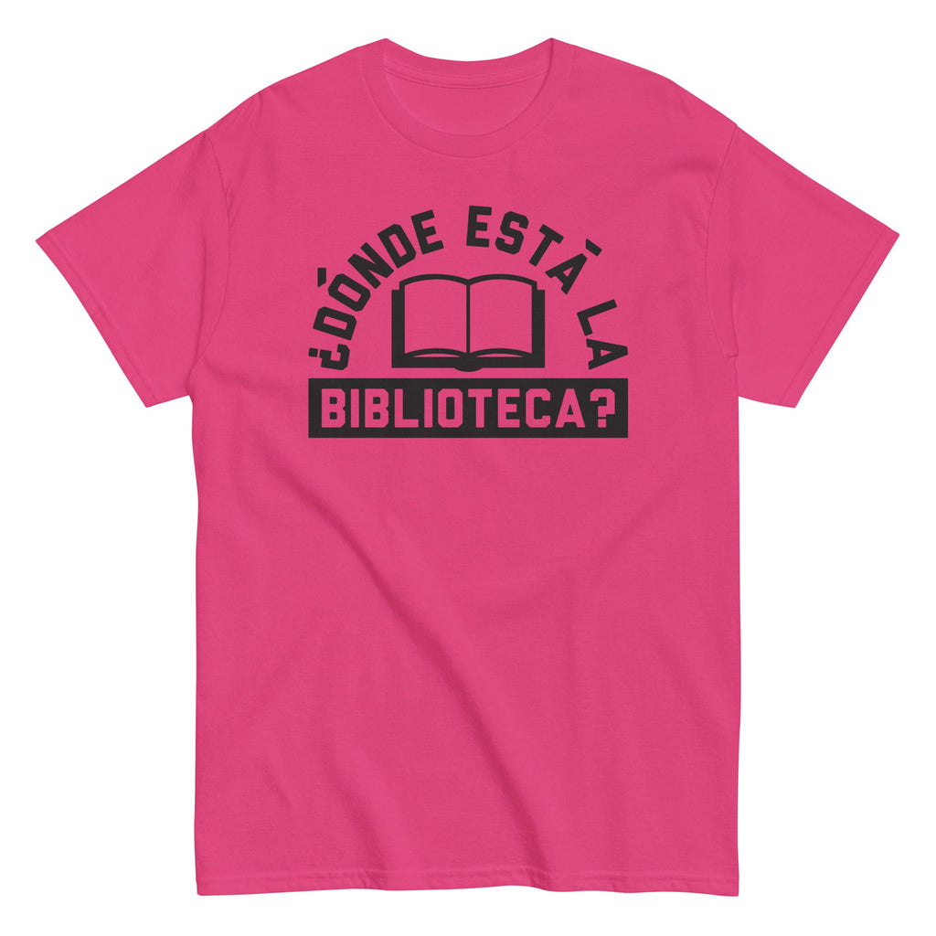 Donde Esta La Biblioteca? Men's Classic Tee