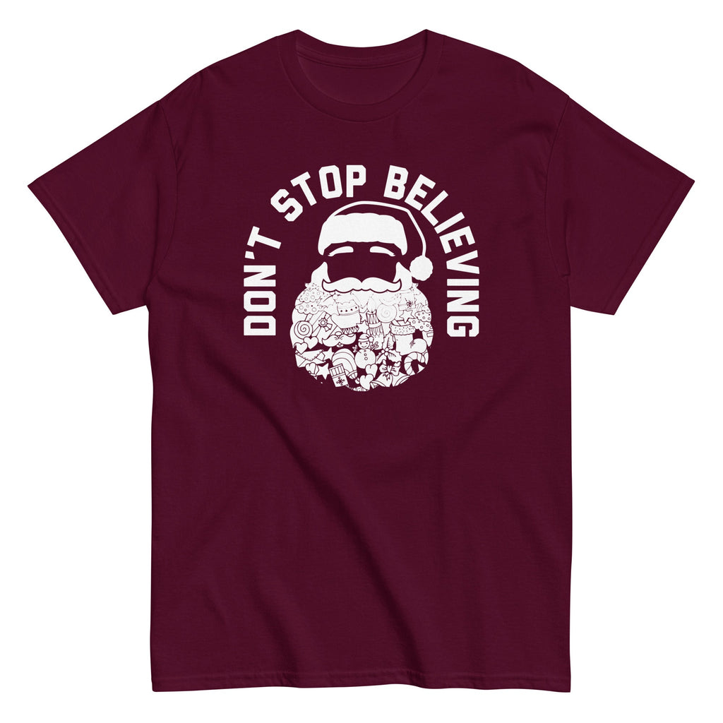 Don't Stop Believing Santa Men's Classic Tee