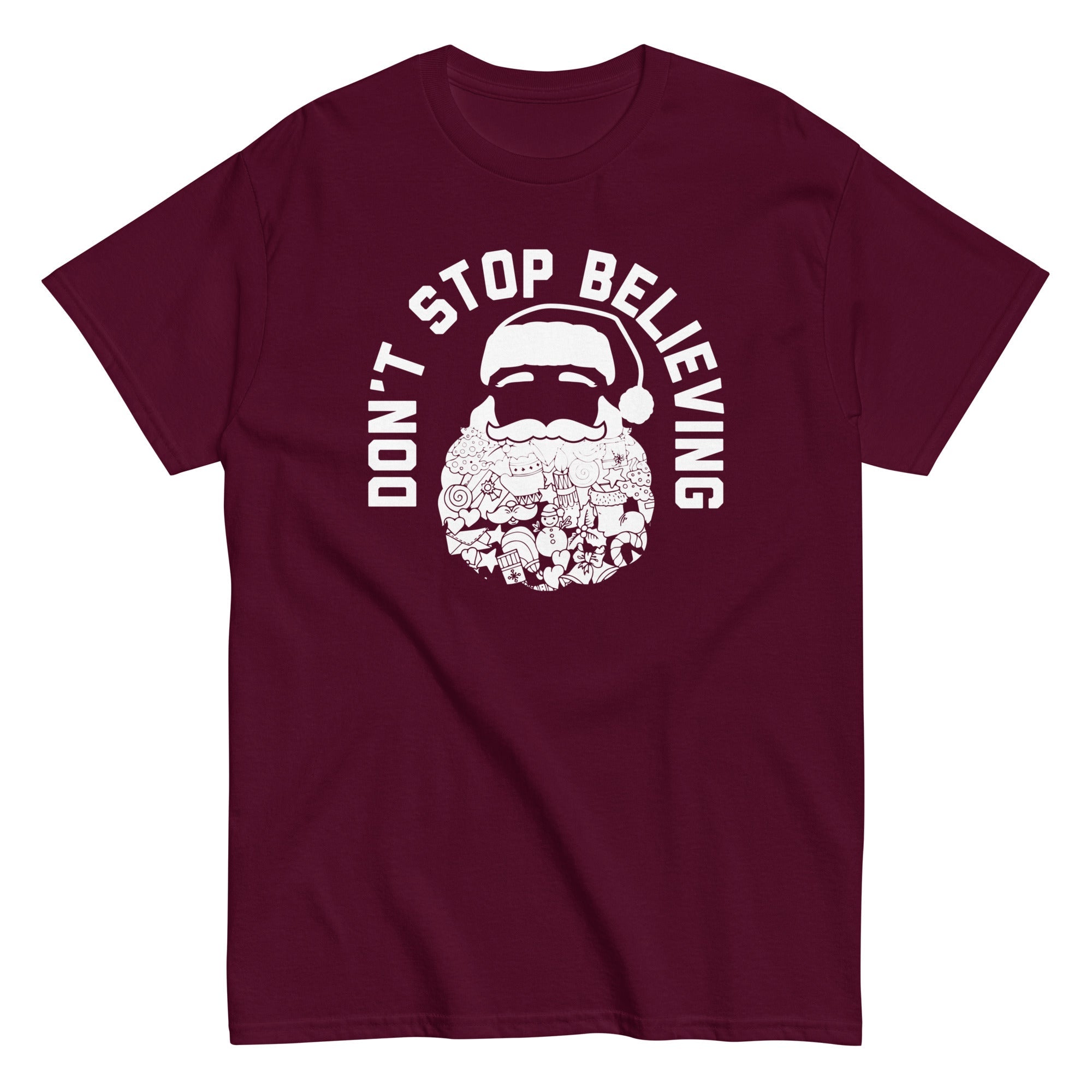Don't Stop Believing Santa Men's Classic Tee