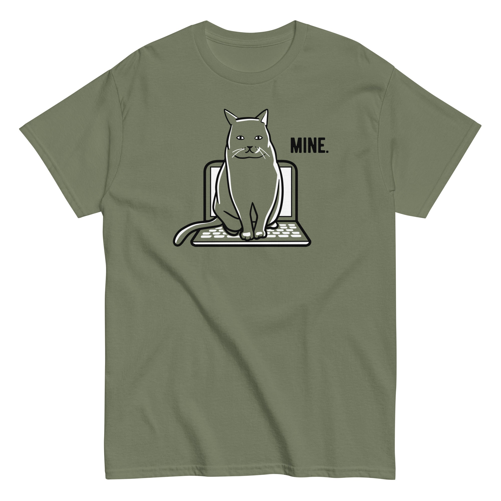 Mine Computer Cat Men's Classic Tee