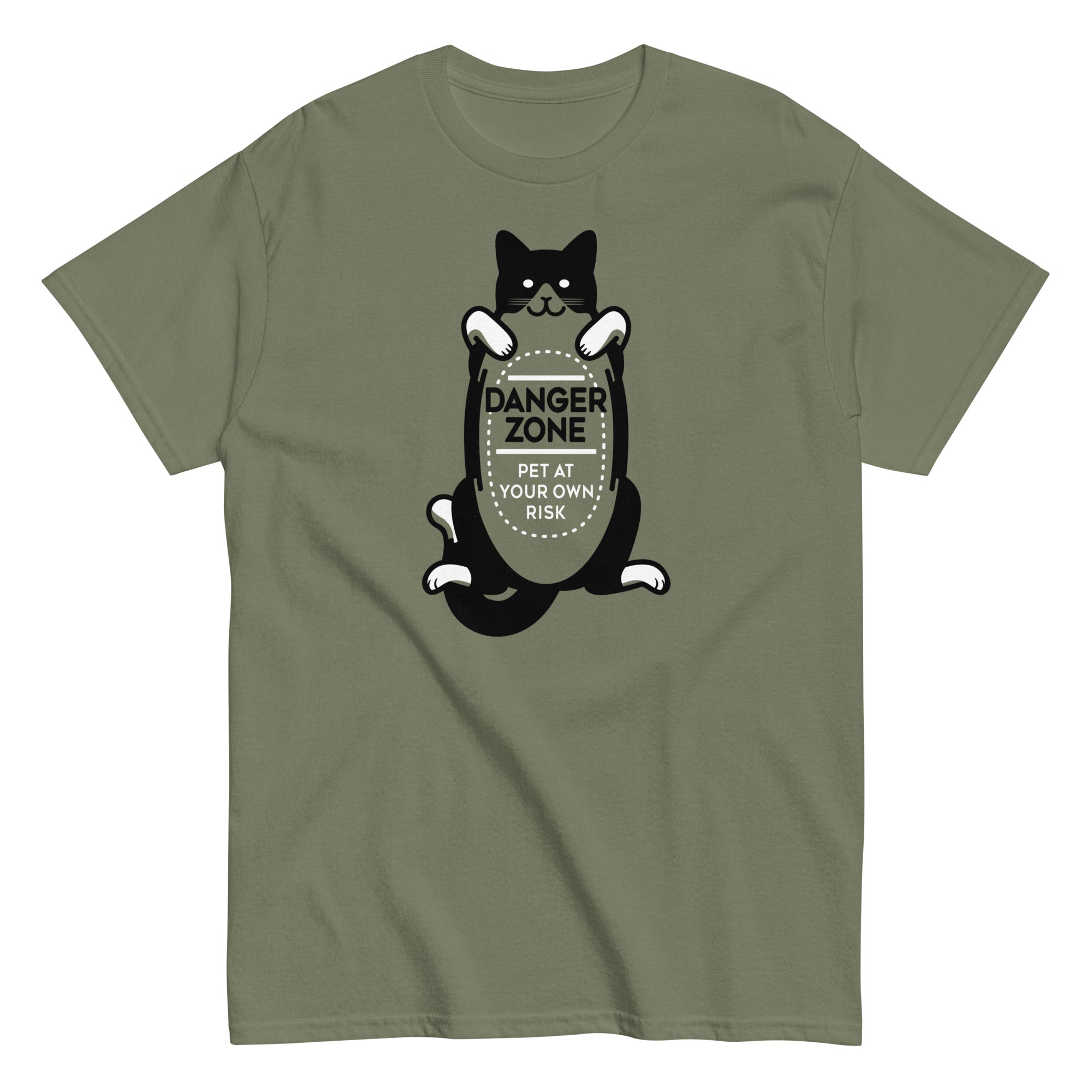 Cat Danger Zone Men's Classic Tee