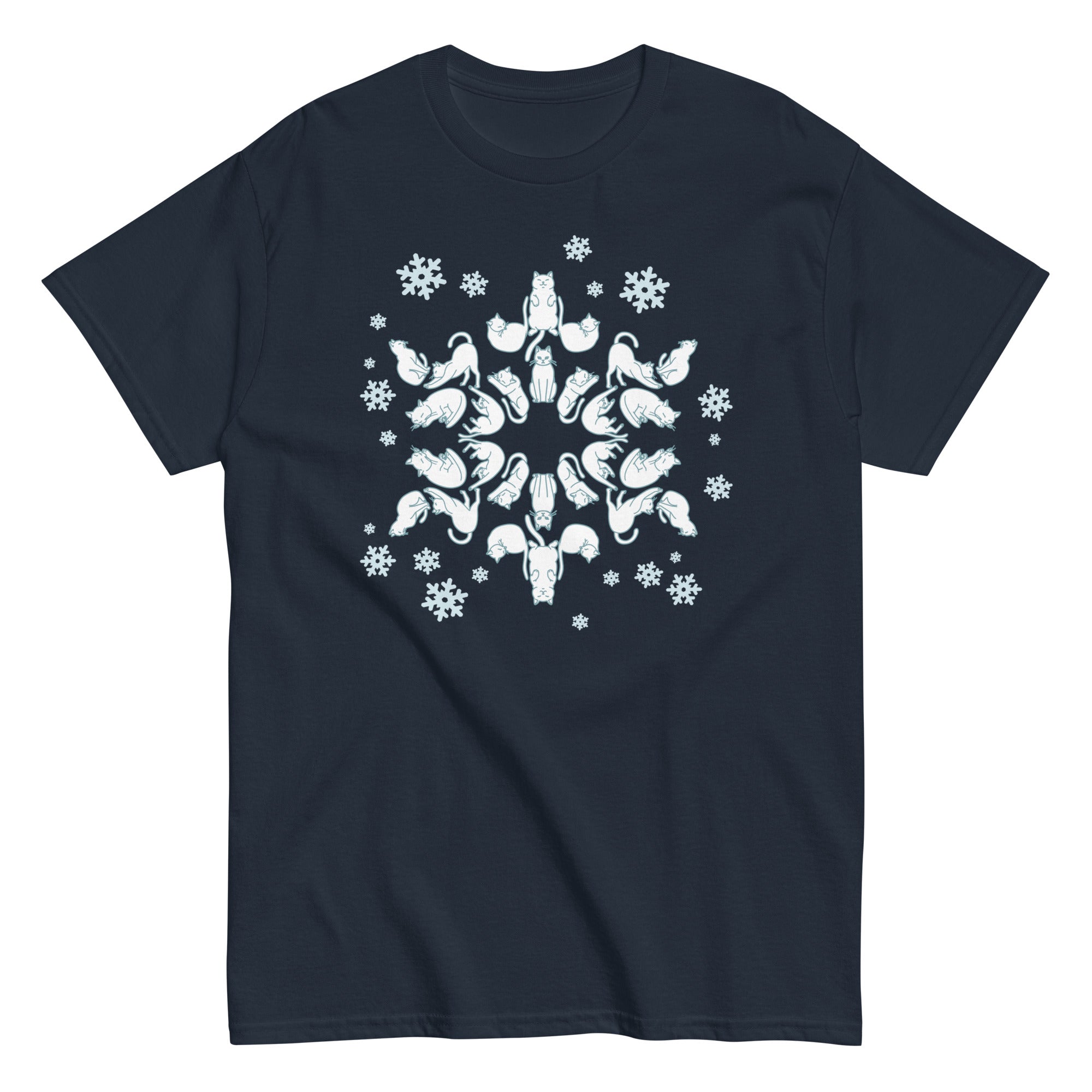 Cat Snowflake Men's Classic Tee