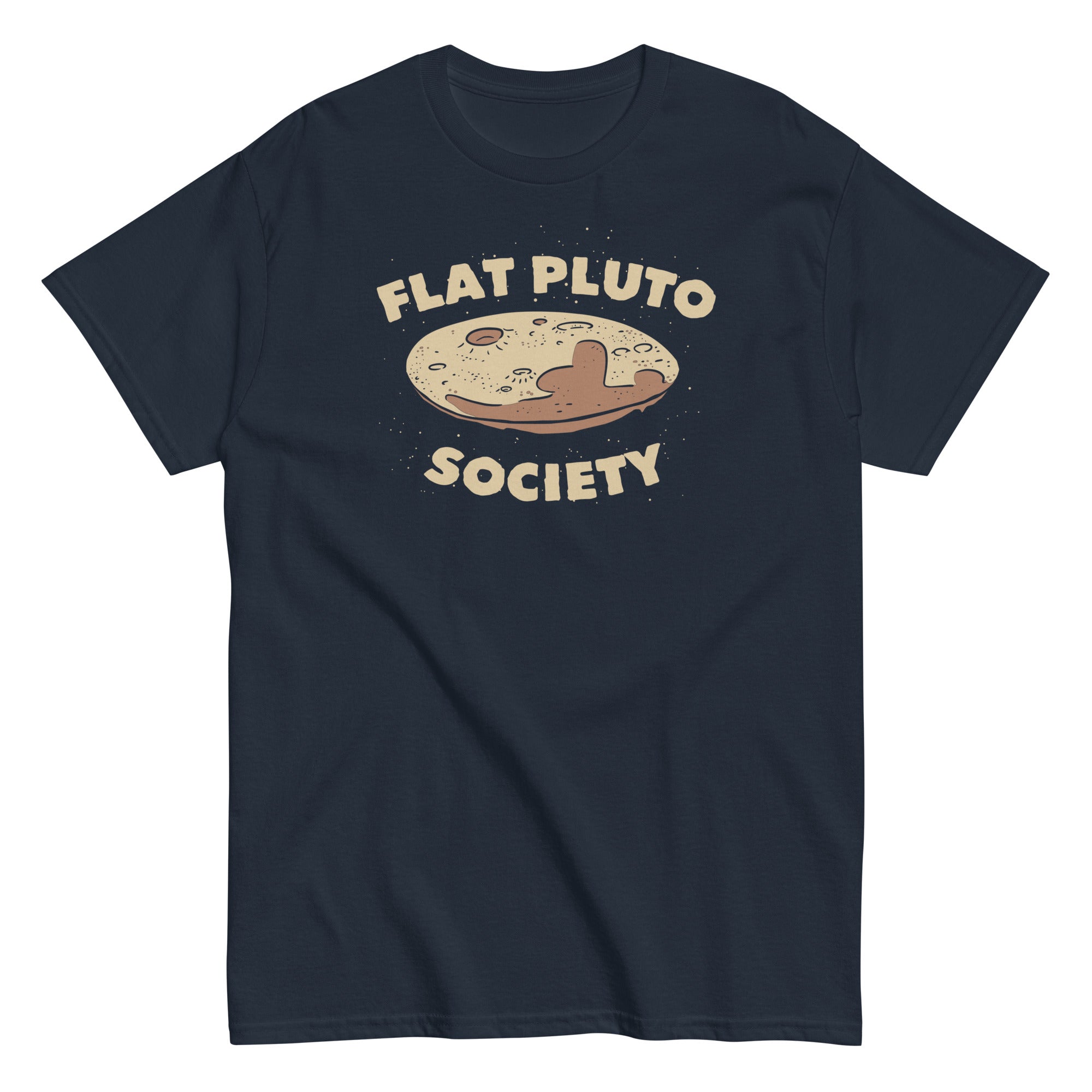 Flat Pluto Society Men's Classic Tee