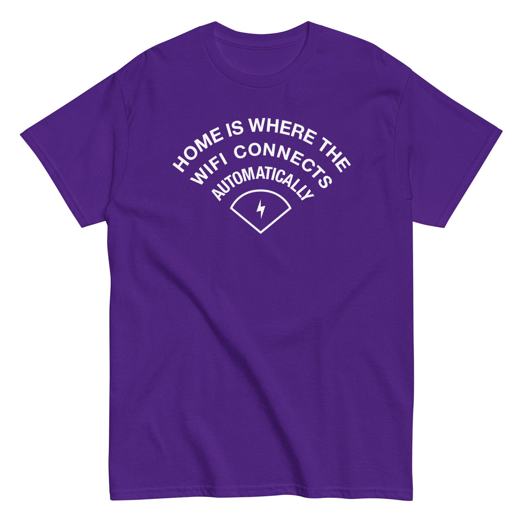 Home Is Where The WiFI Connects Automatically Men's Classic Tee