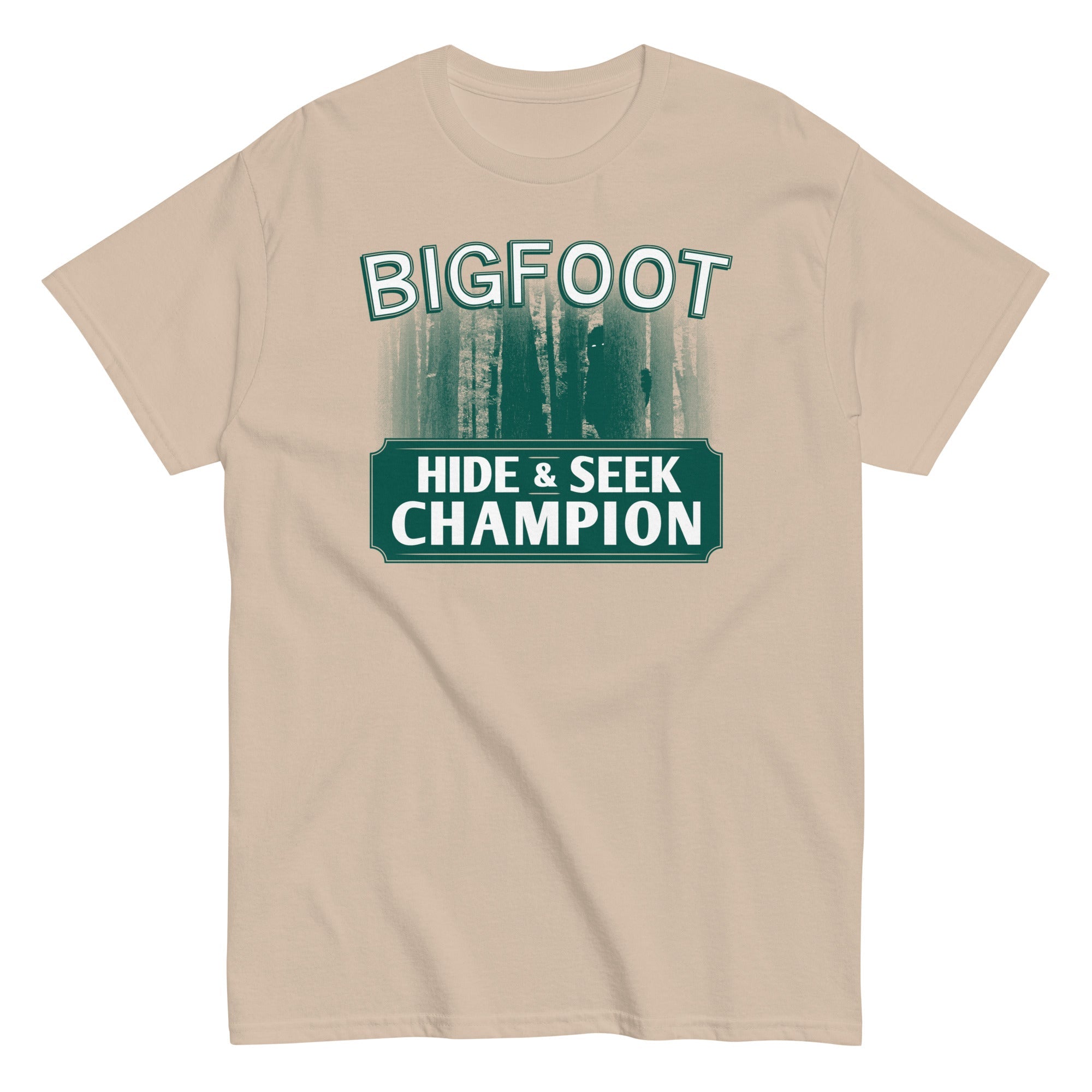 Bigfoot Hide And Seek Champion Men's Classic Tee