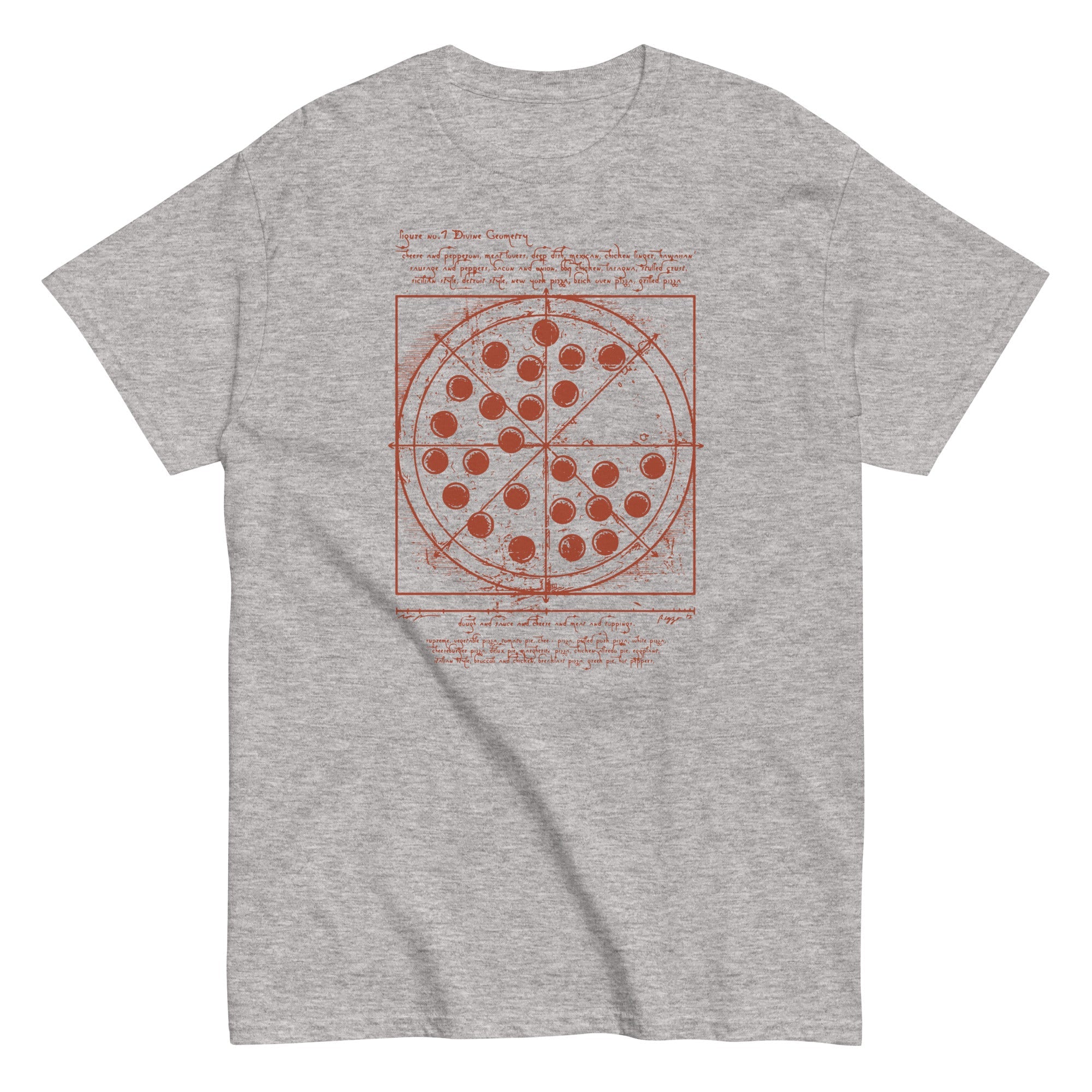 Vitruvian Pizza Men's Classic Tee