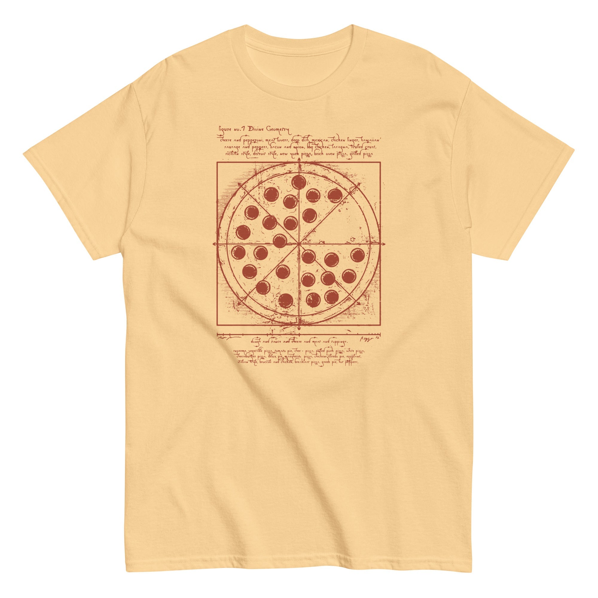 Vitruvian Pizza Men's Classic Tee