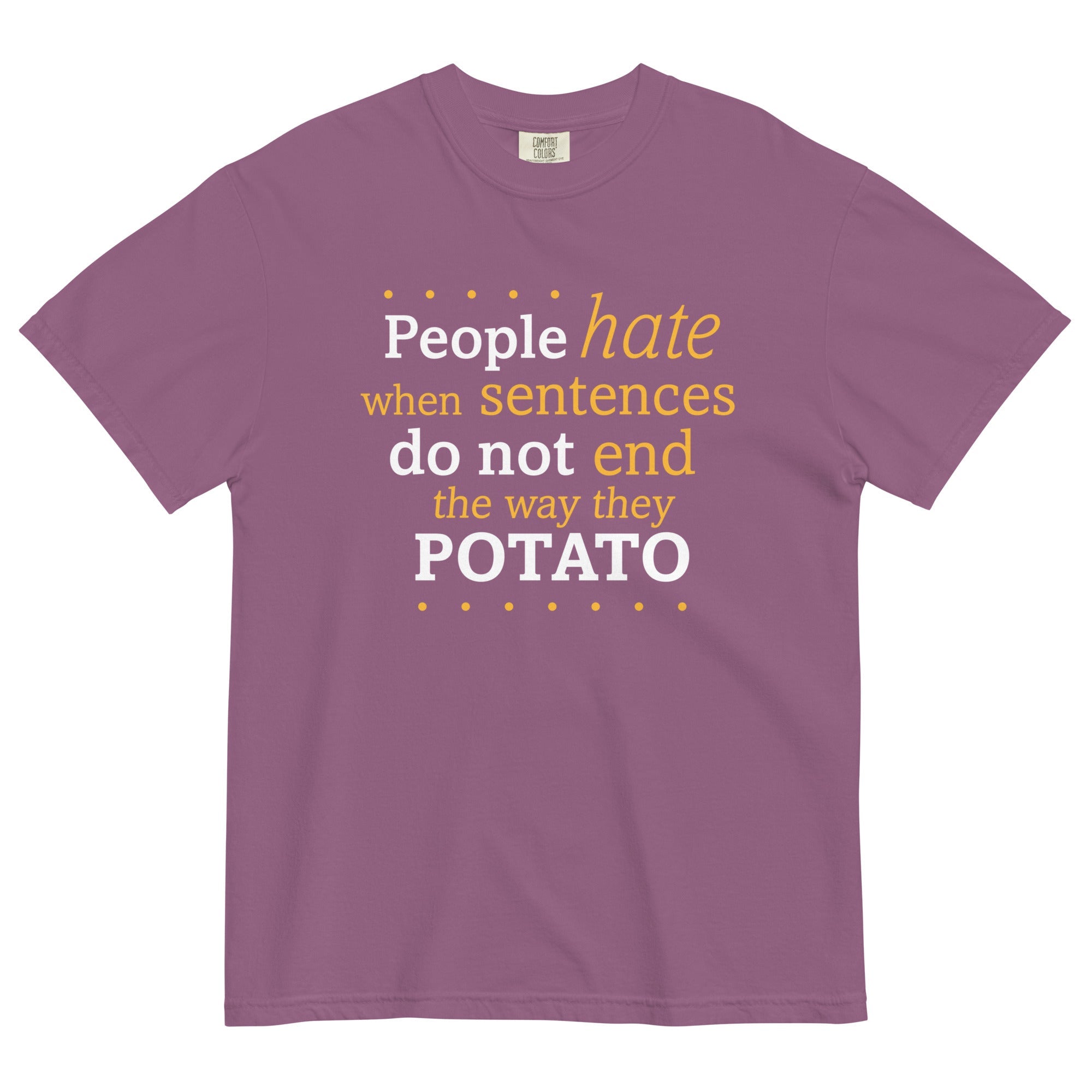 Sentences That End In Potato Men's Relaxed Fit Tee