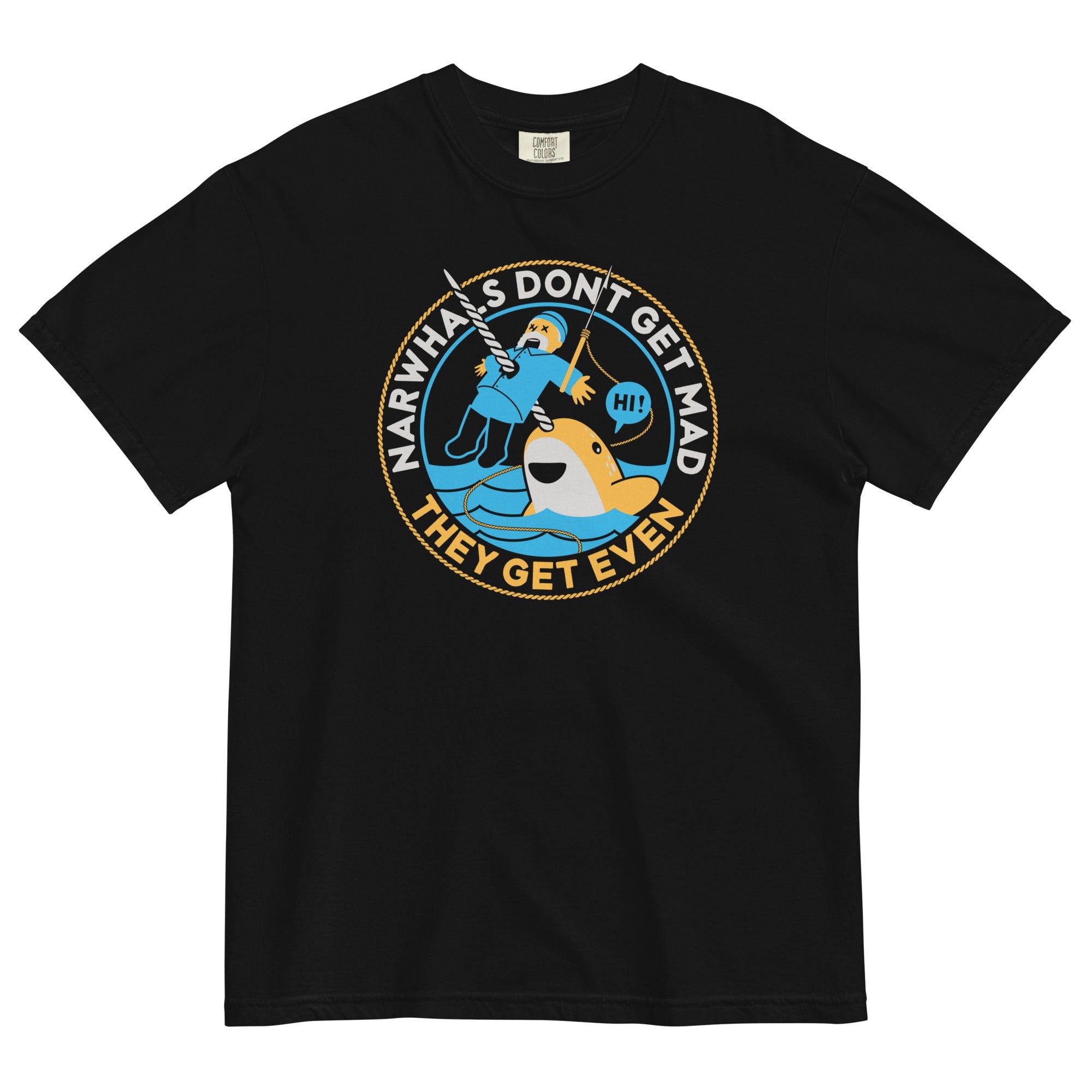 Narwhals Don't Get Mad Men's Relaxed Fit Tee