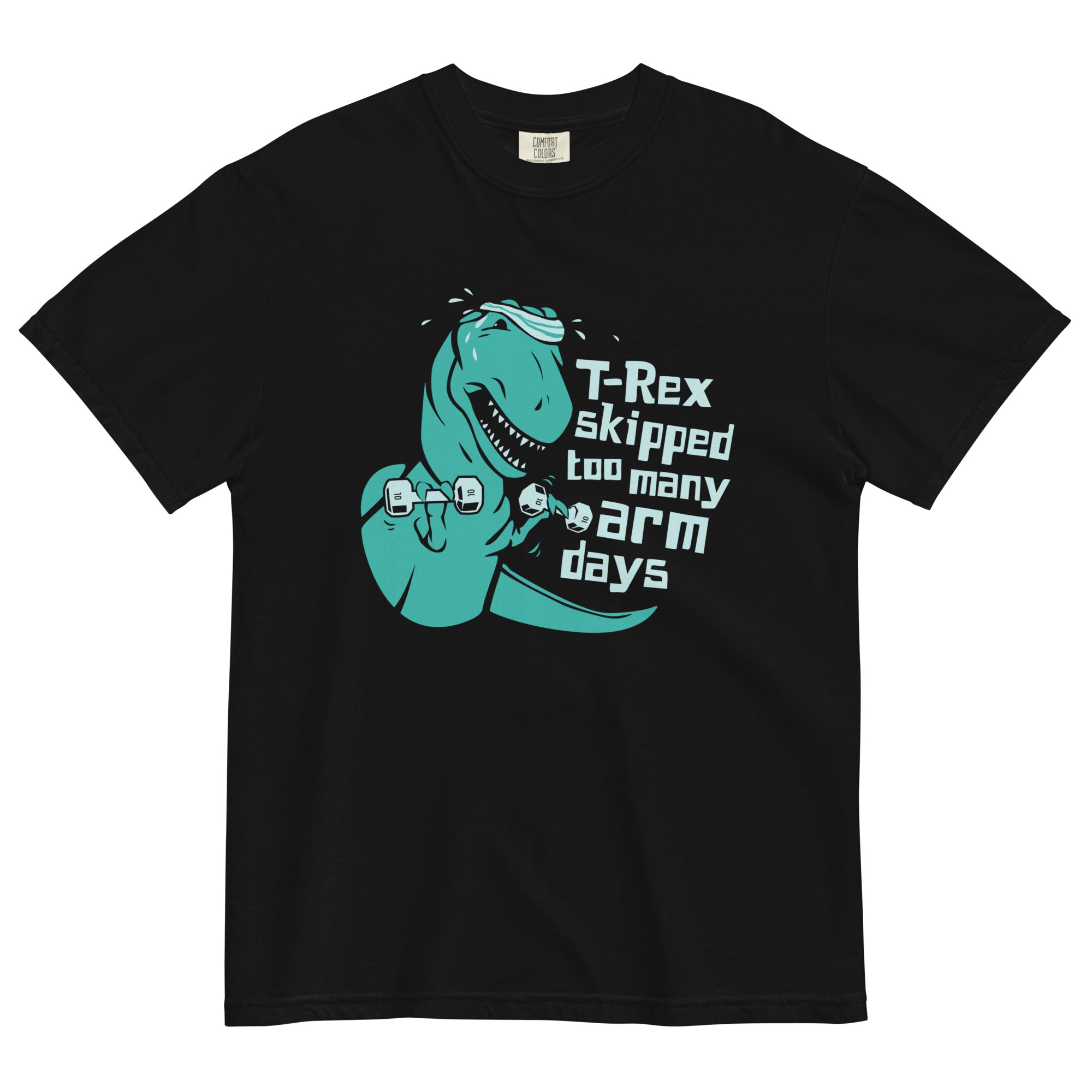 T-Rex Skipped Too Many Arm Days Men's Relaxed Fit Tee